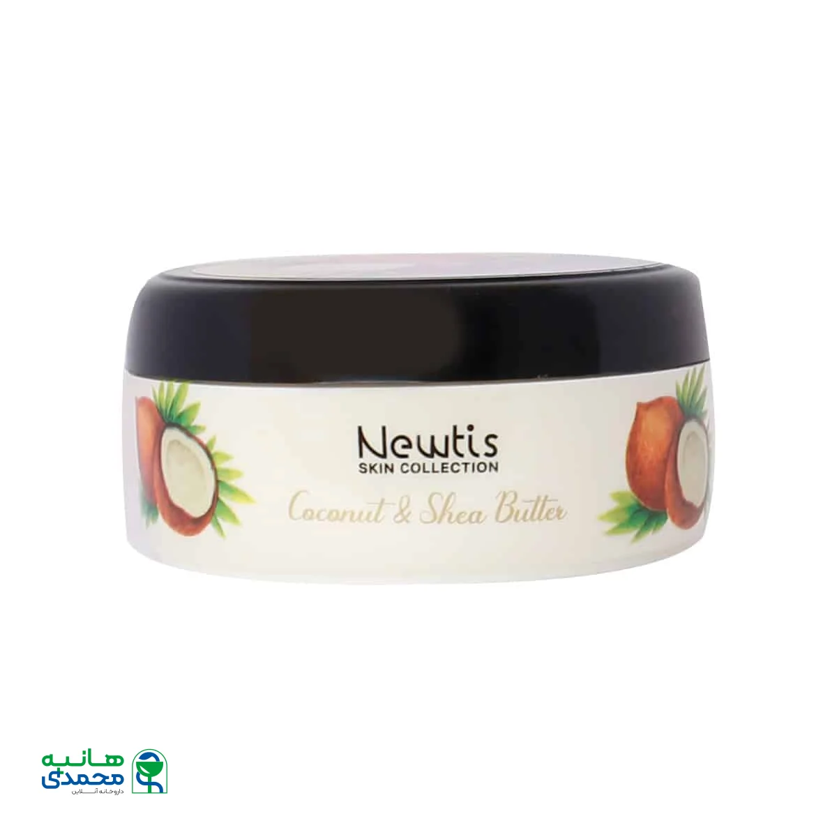 کرم مرطوب کننده کاسه ای حاوی نارگیل و شی باتر نیوتیس 200 میلی لیتر