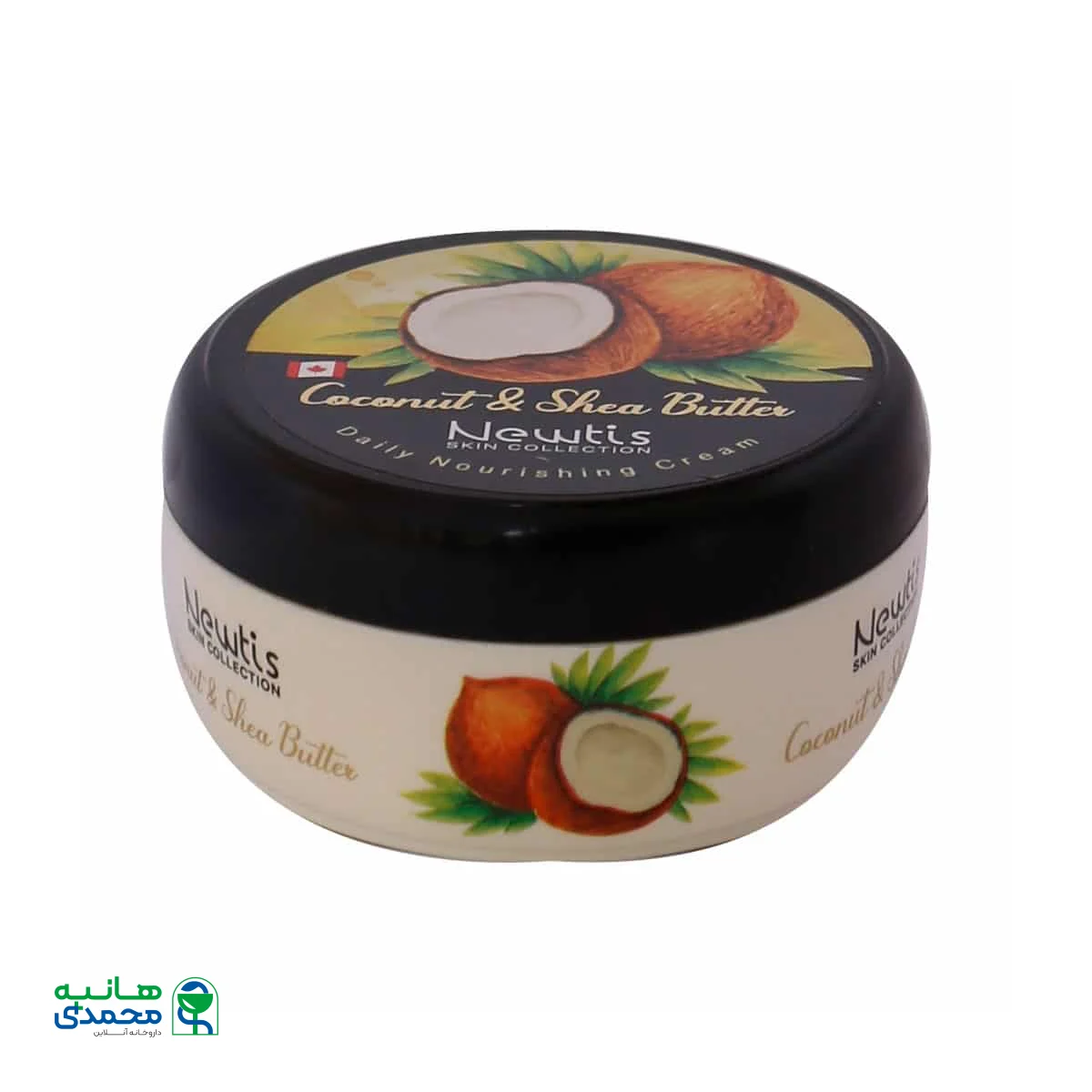 کرم مرطوب کننده کاسه ای حاوی نارگیل و شی باتر نیوتیس 200 میلی لیتر