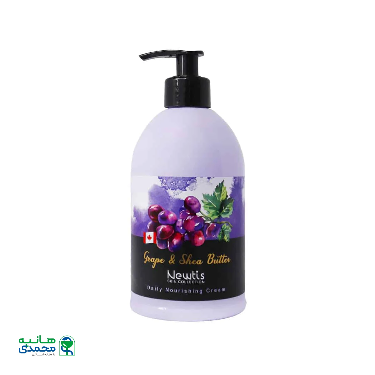 کرم مرطوب کننده پمپی عصاره هسته انگور و شی باتر نیوتیس