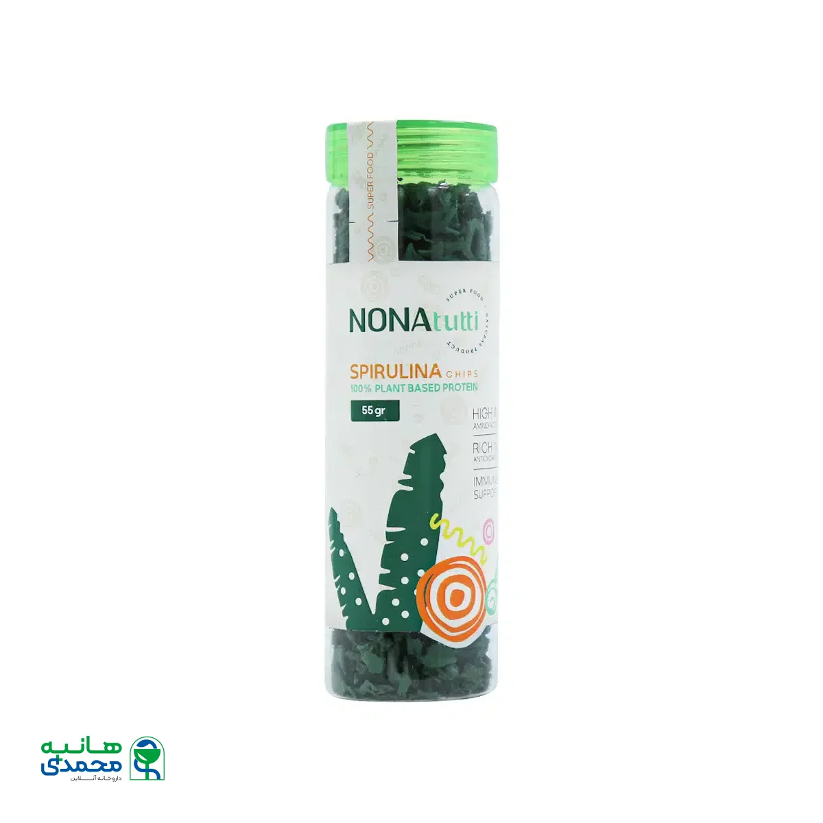 چیپس اسپیرولینا نوناتوتی 55 گرم