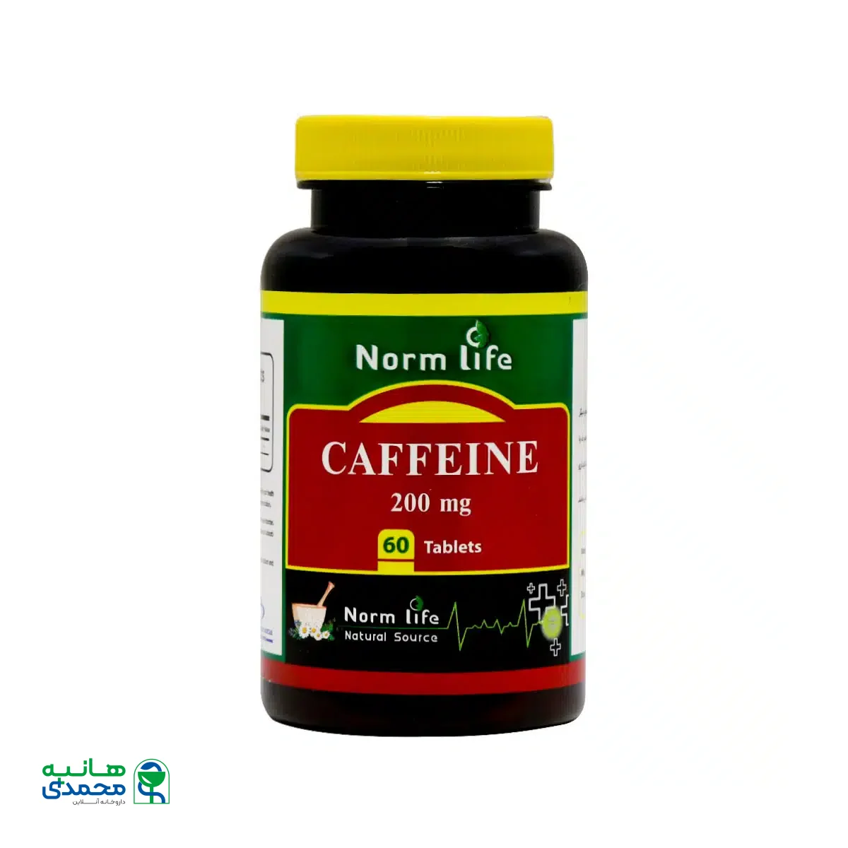 قرص کافئین 200 میلی گرم نورم لایف 60 عدد