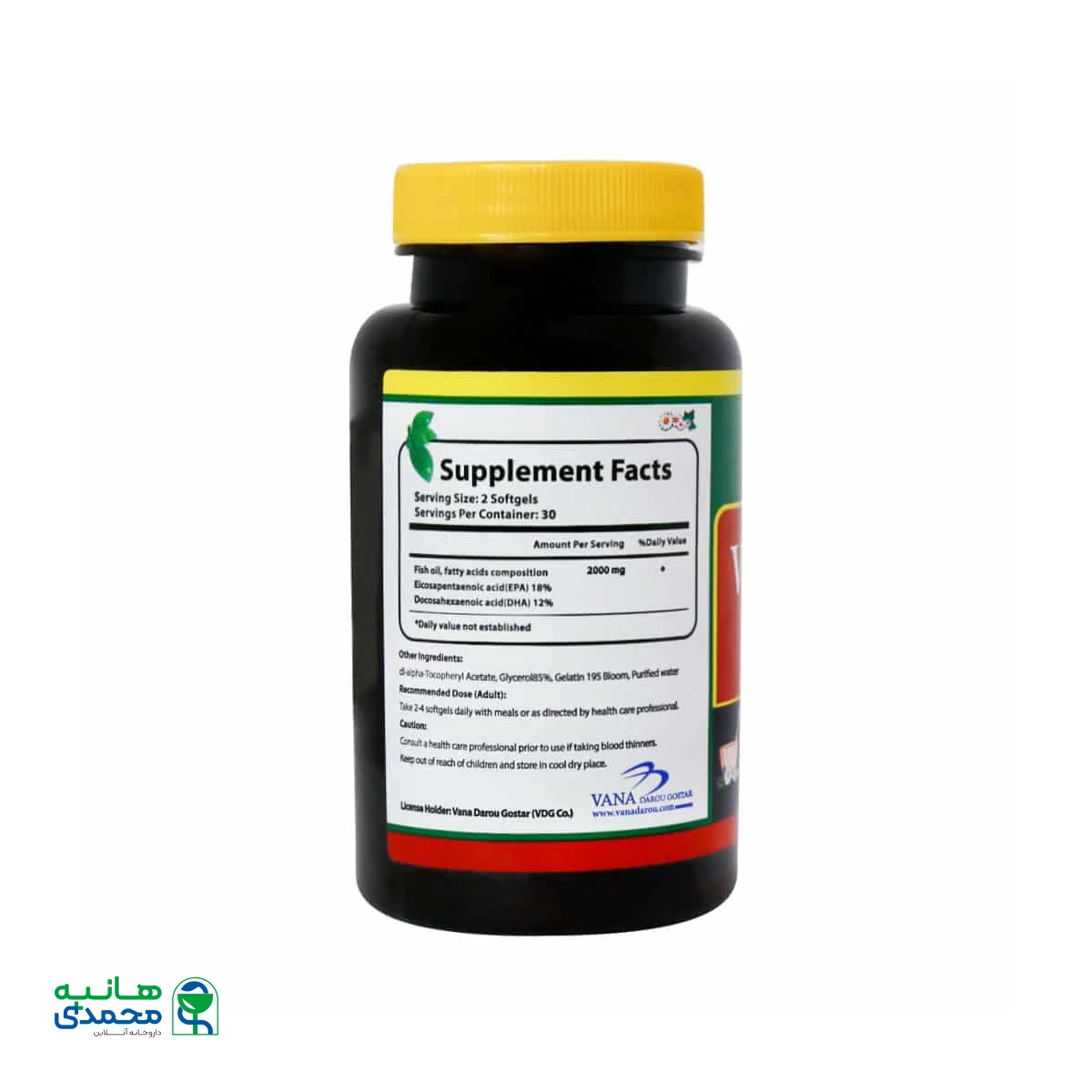 سافت ژل امگا 3 وانا مکس