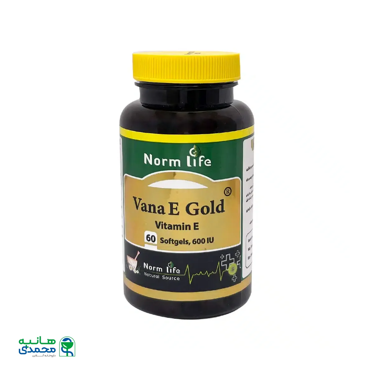 کپسول نرم ویتامین E 600 واحد نورم لایف 60 عدد
