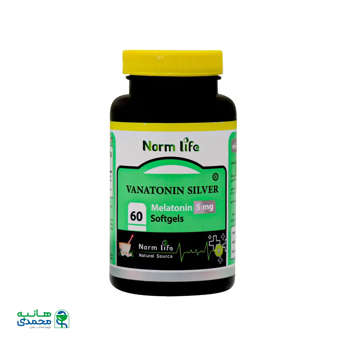 سافت ژل واناتونین سیلور 5 میلی گرم نورم لایف 60 عدد