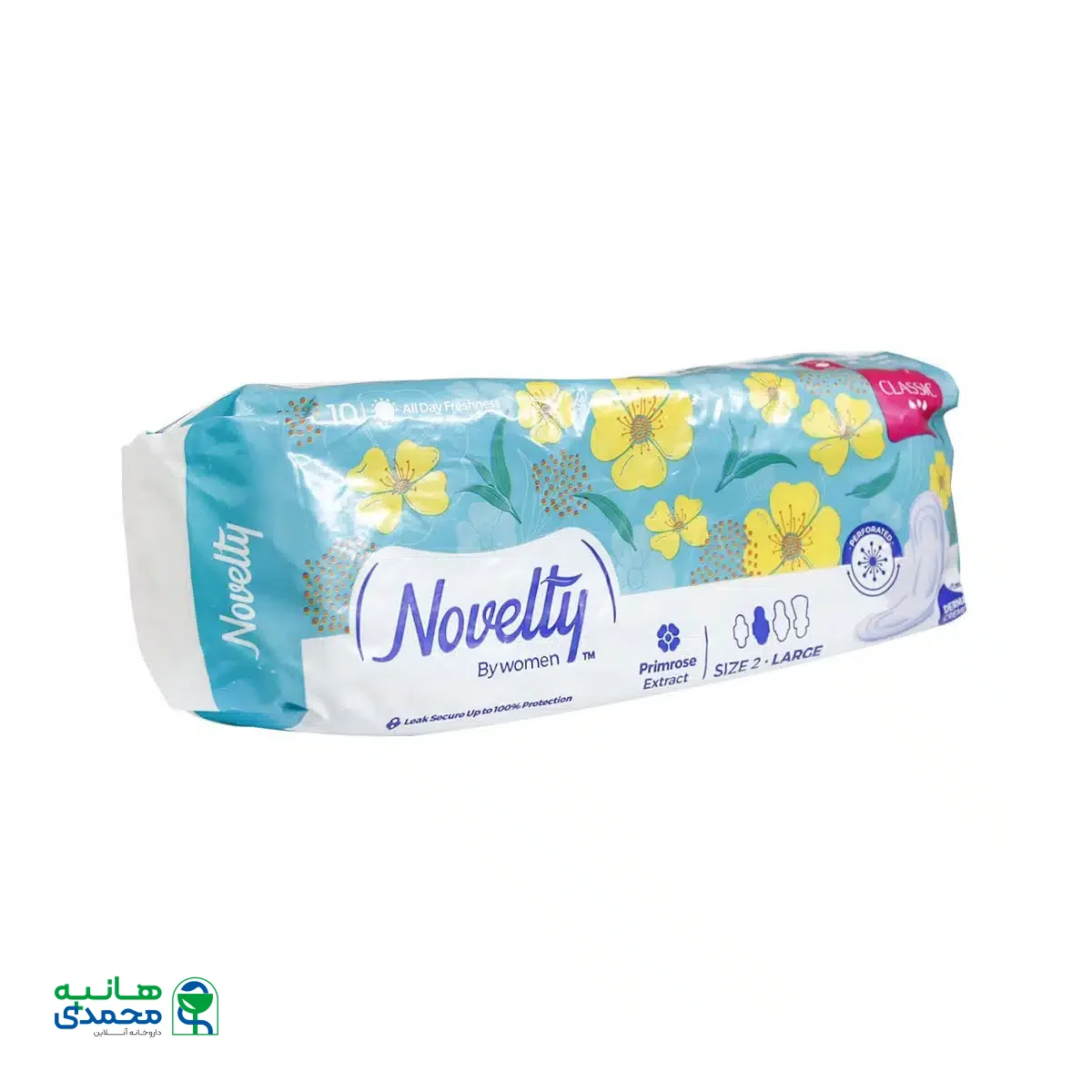 نوار بهداشتی مشبک سایز بزرگ کلاسیک ناولتی بسیار ضخیم 10 عدد