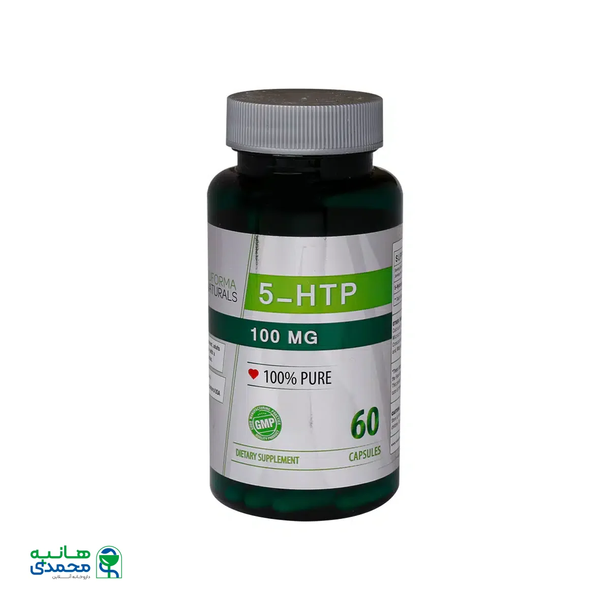 کپسول هیدروکسی تریپتوفان 5 اچ تی پی 100 میلی گرم نوفرما نچرالز 60 عدد