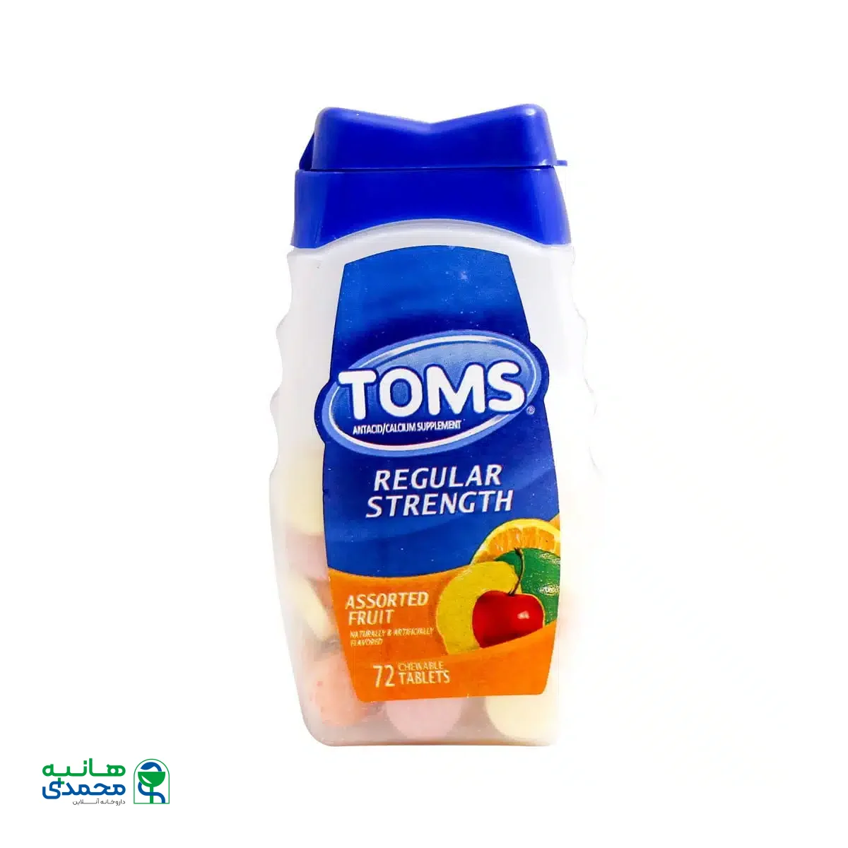 قرص جویدنی تامز رگولار استرنت نوترالب 72 عدد