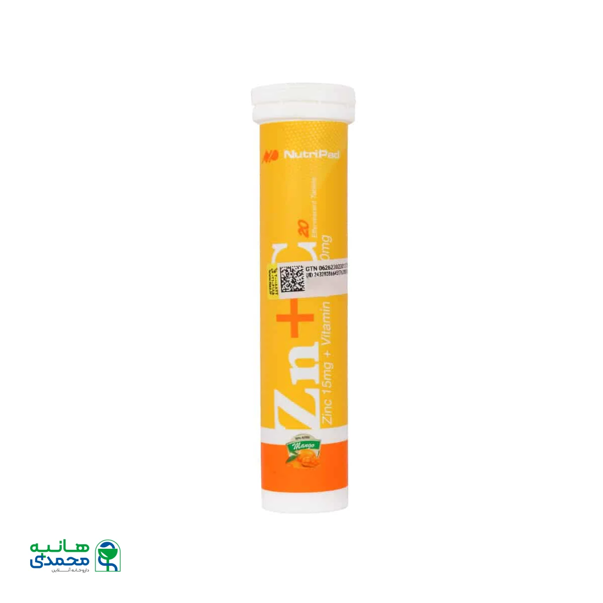 قرص جوشان زینک و ویتامین C 1000 میلی گرم نوتری پاد