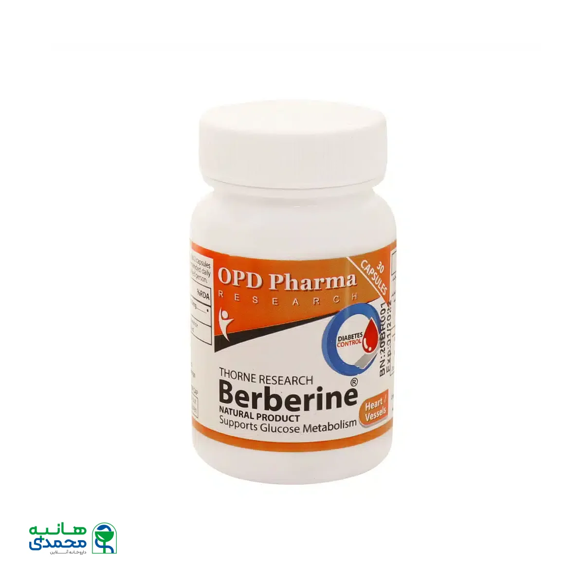 کپسول تورن ریسرچ بربرین او پی دی فارما 30 عدد