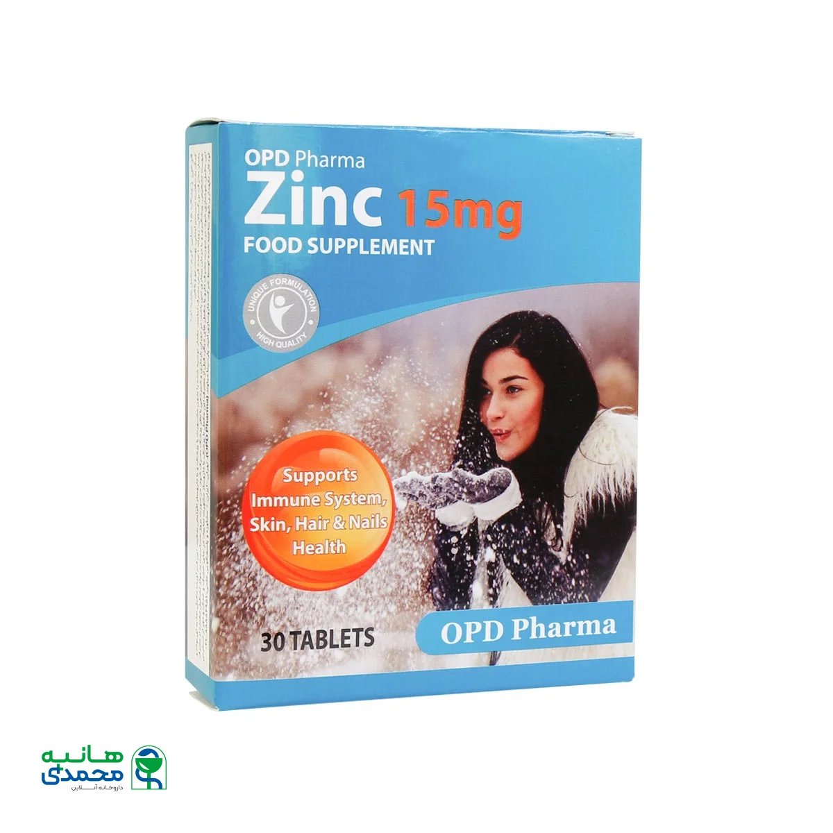 قرص زینک 15 میلی گرم او پی دی فارما