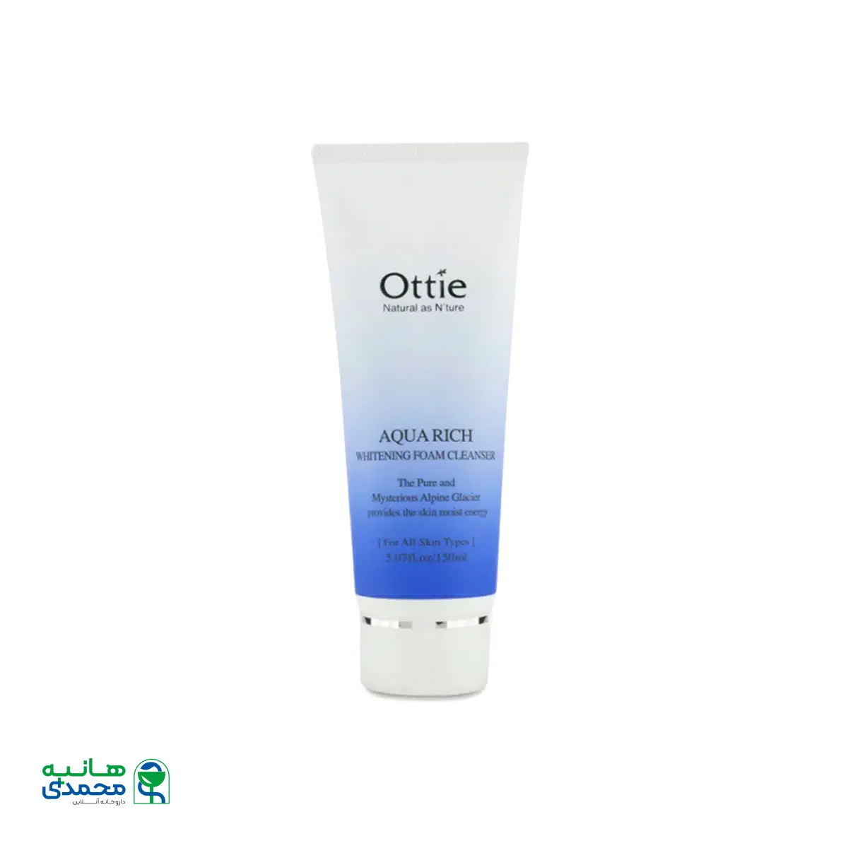 فوم شستشوی سفید کننده آکوا ریچ اوتی مناسب پوست های معمولی تا چرب ۱۵۰ میلی لیتر
