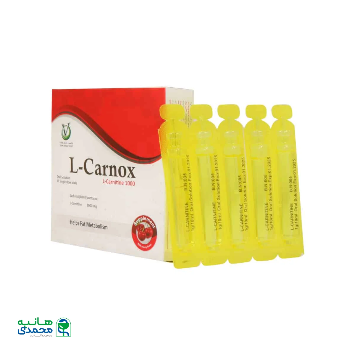 ویال خوراکی ال کارنوکس 1000 میلی گرم اوکسین داروی وشت