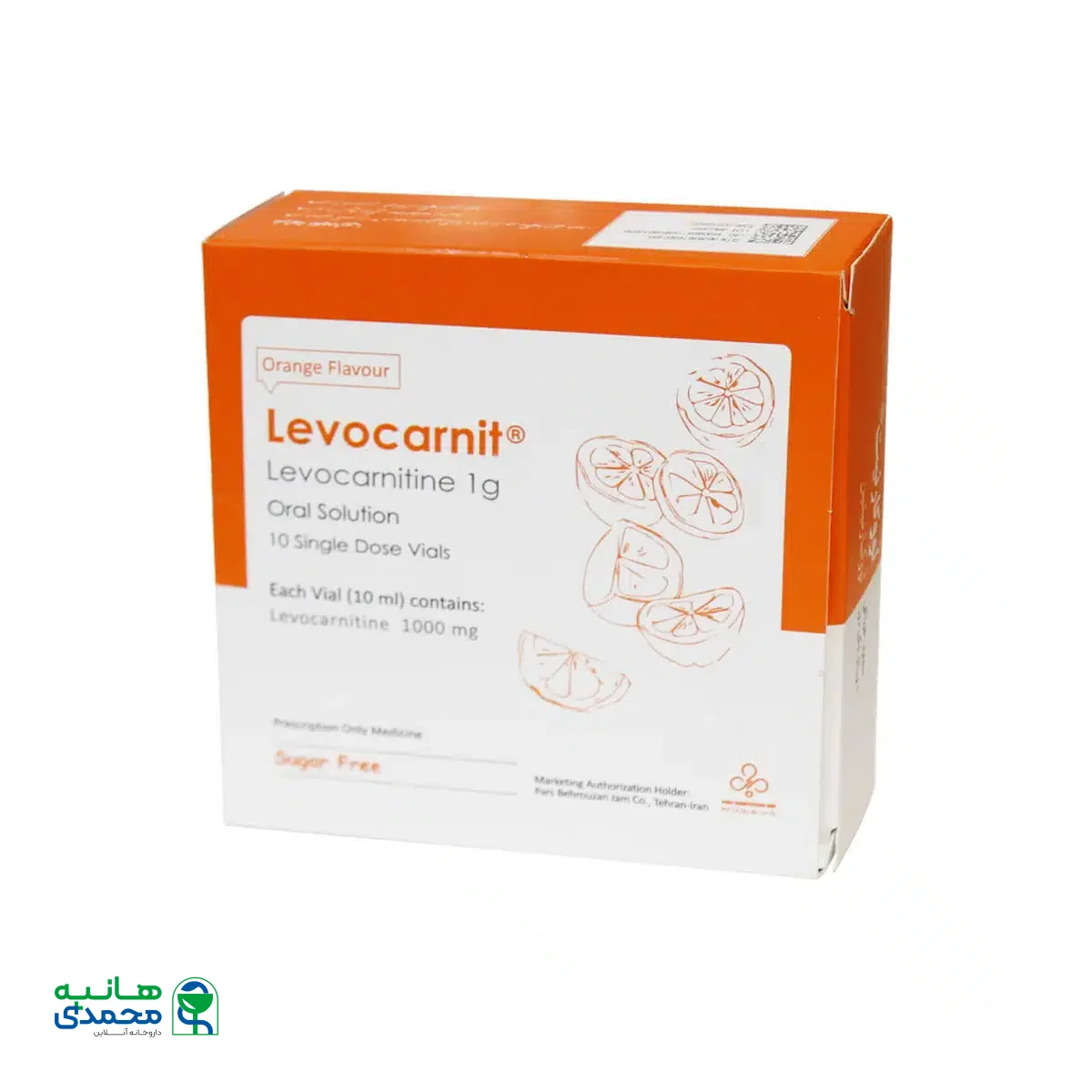 ال کارنیتین 1000 لووکارنیت پارس بهروزان جم با طعم پرتقال 10 ویال