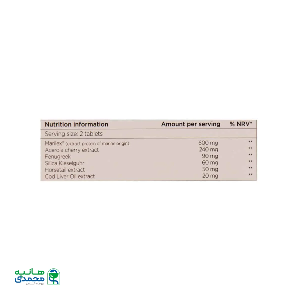 قرص نورکرین آقایان فارمامدیکو