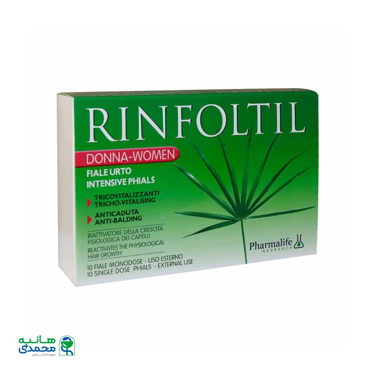 سرم تقویت کننده موی بانوان رینفولتیل فارمالایف ۱۰ ویال