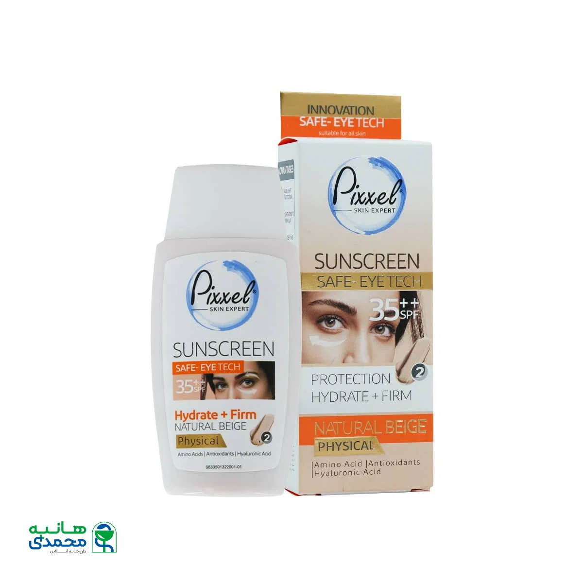 کرم ضد آفتاب فیزیکی دور چشم و صورت SPF35 پیکسل