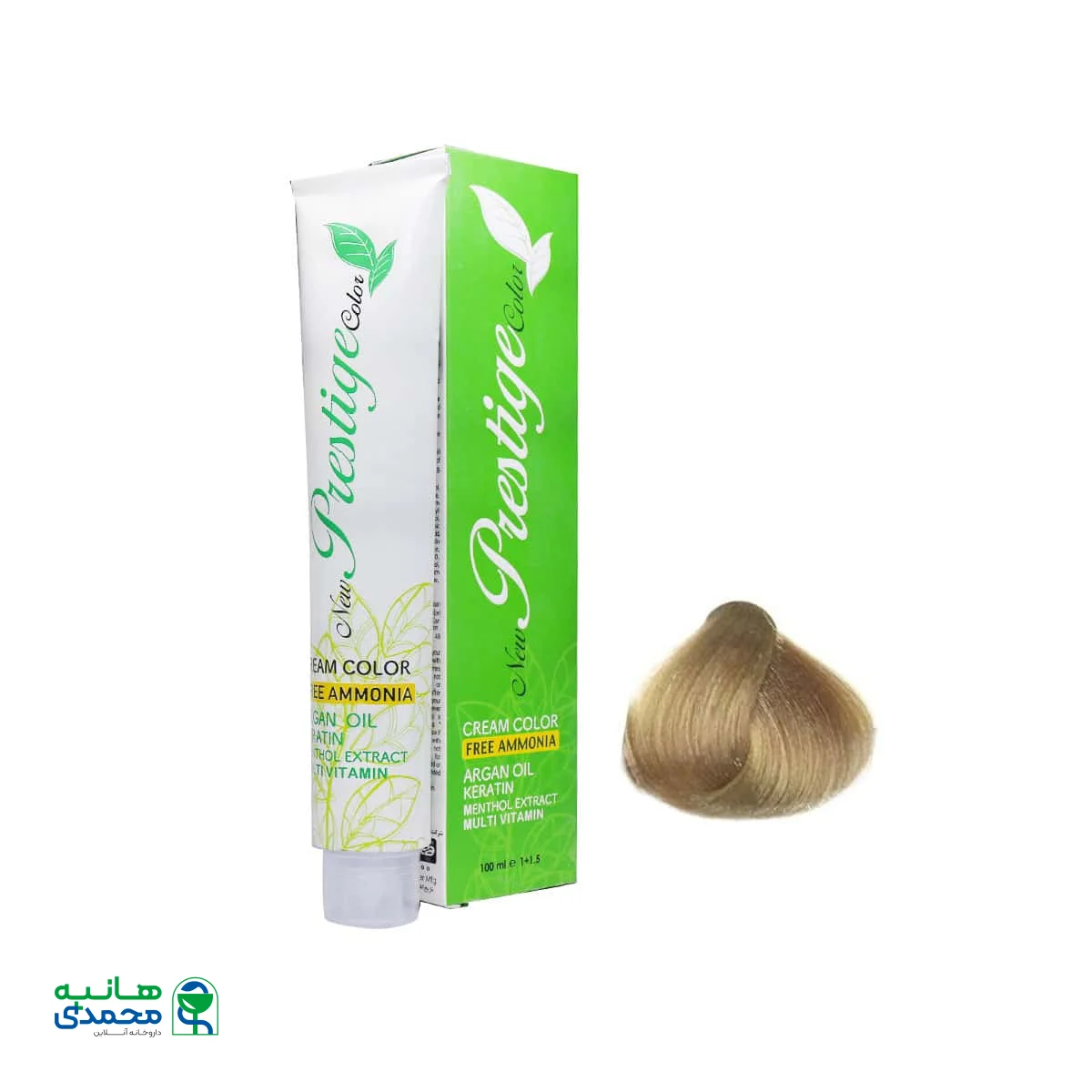 رنگ مو بدون آمونیاک پرستیژ سری زیتونی 100 میلی لیتر - 9-3 بلوند زیتونی خیلی روشن