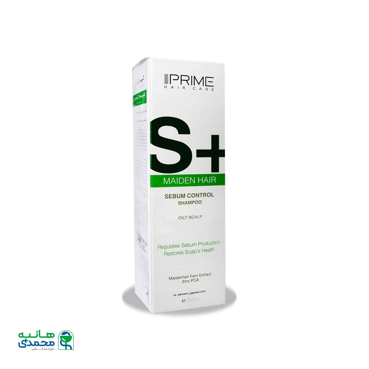 شامپو متعادل کننده چربی سر مدل S+ پرایم 250 میلی لیتر