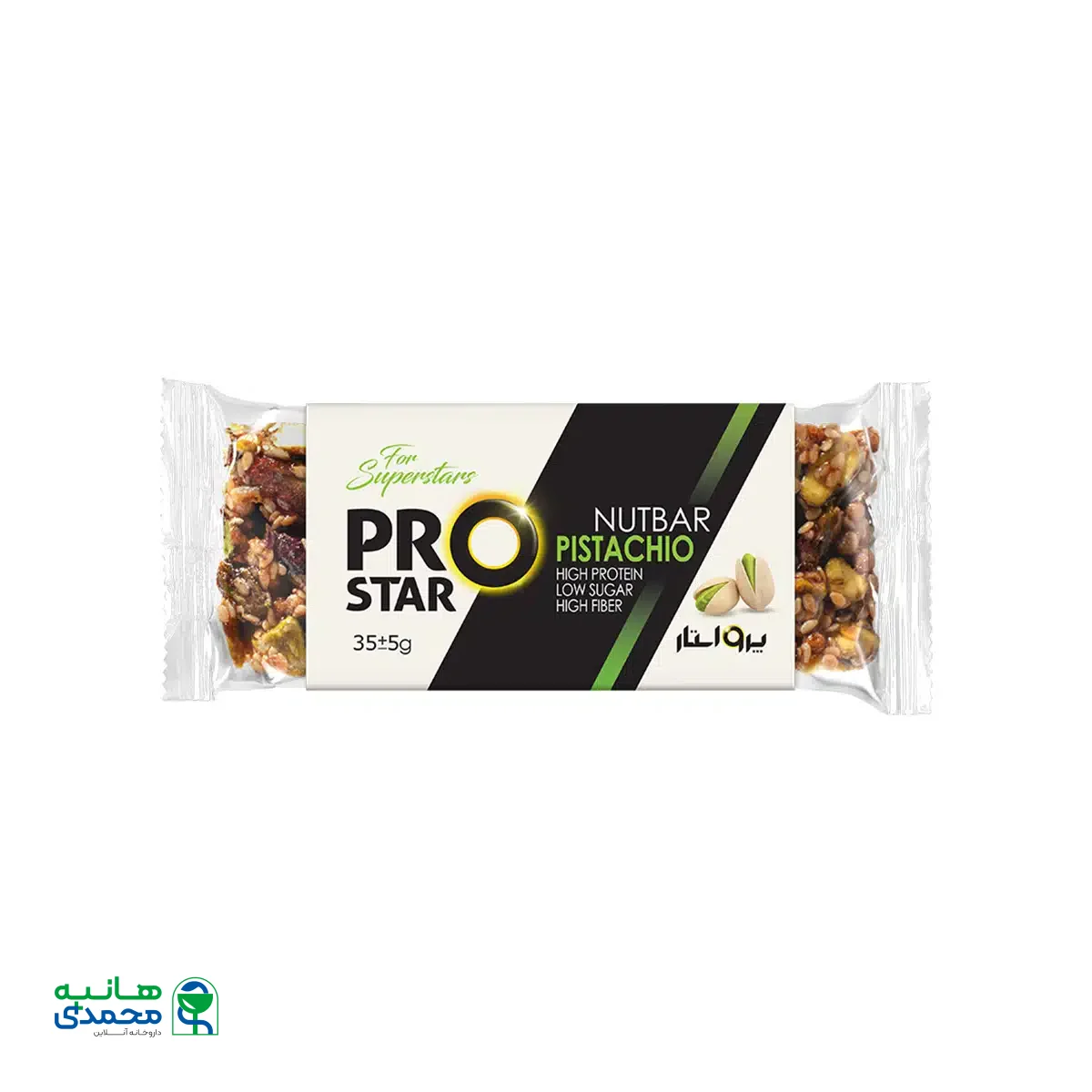 نات بار پسته فشرده پرو استار 45 گرم