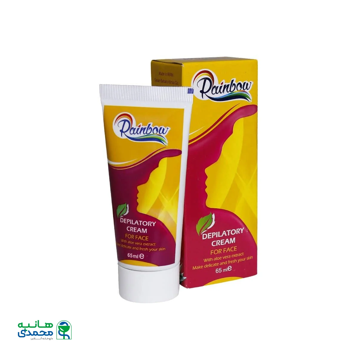 کرم موبر صورت رینبو حاوی عصاره آلوئه ورا 65 میلی لیتر