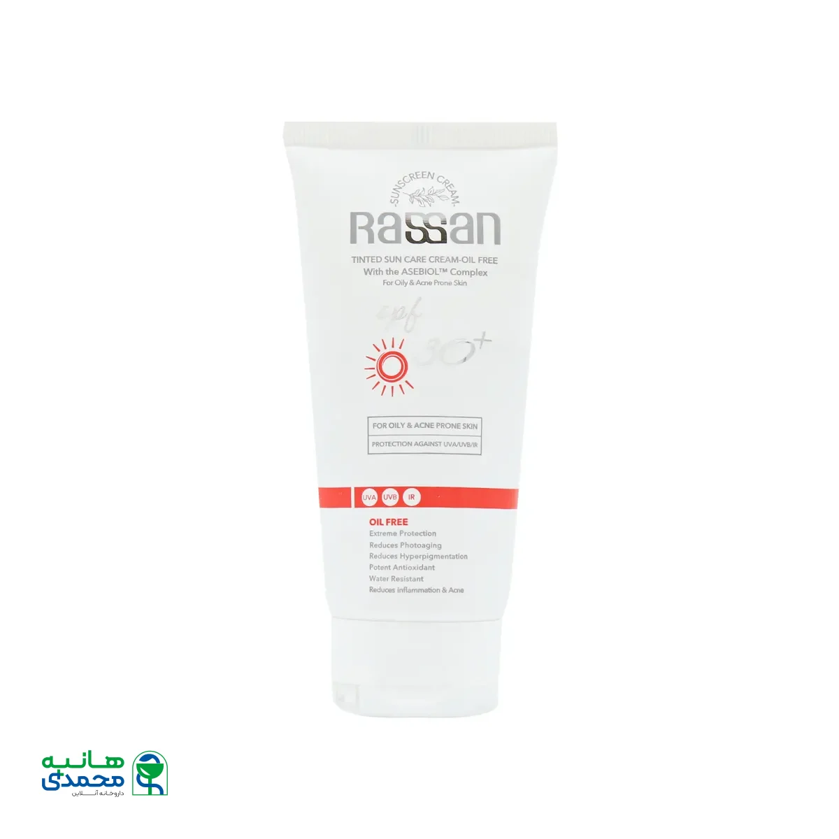قیمت کرم ضد آفتاب رنگی فاقد چربی SPF30 پوست چرب راسن