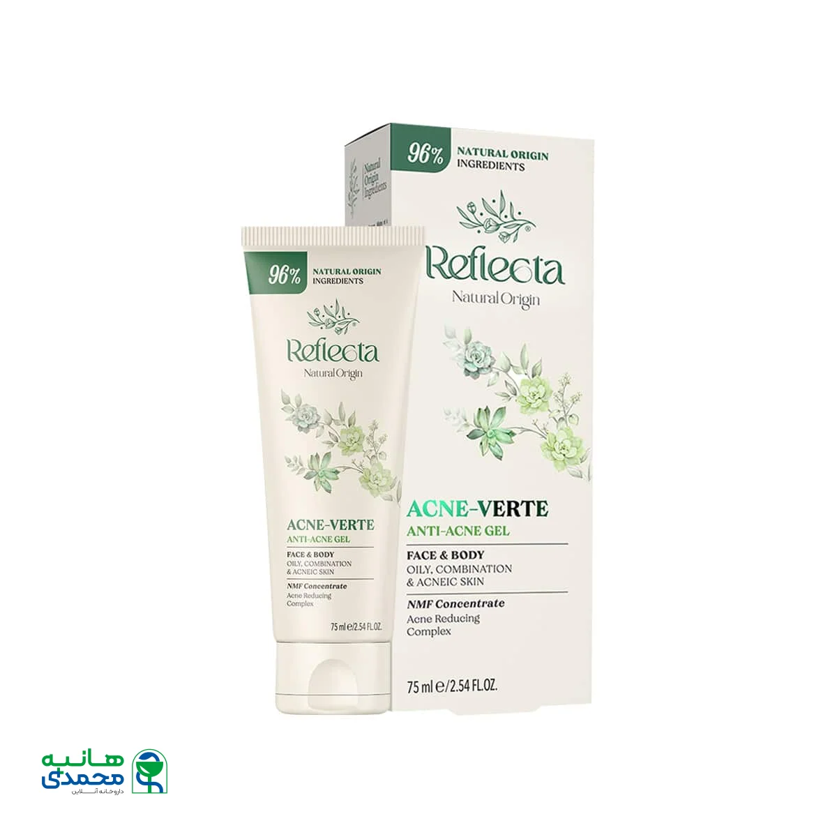 ژل ضد جوش صورت و بدن آکنه ورته رفلکتا
