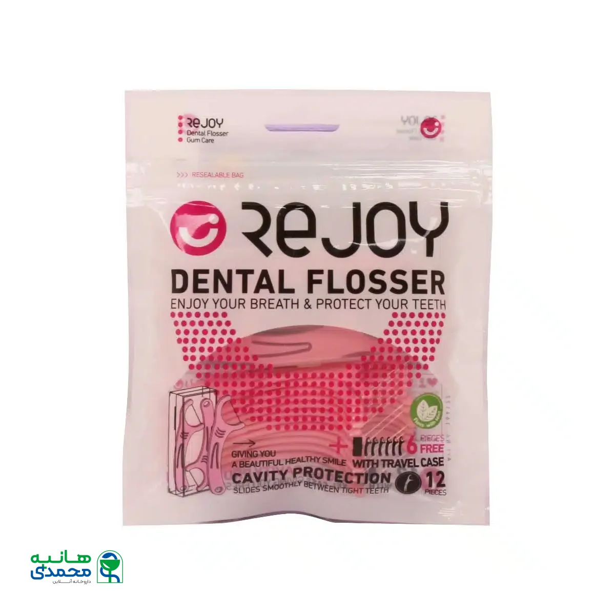 نخ دندان کمانی و خلال دندان ریجوی با طعم نعنا 18 عدد