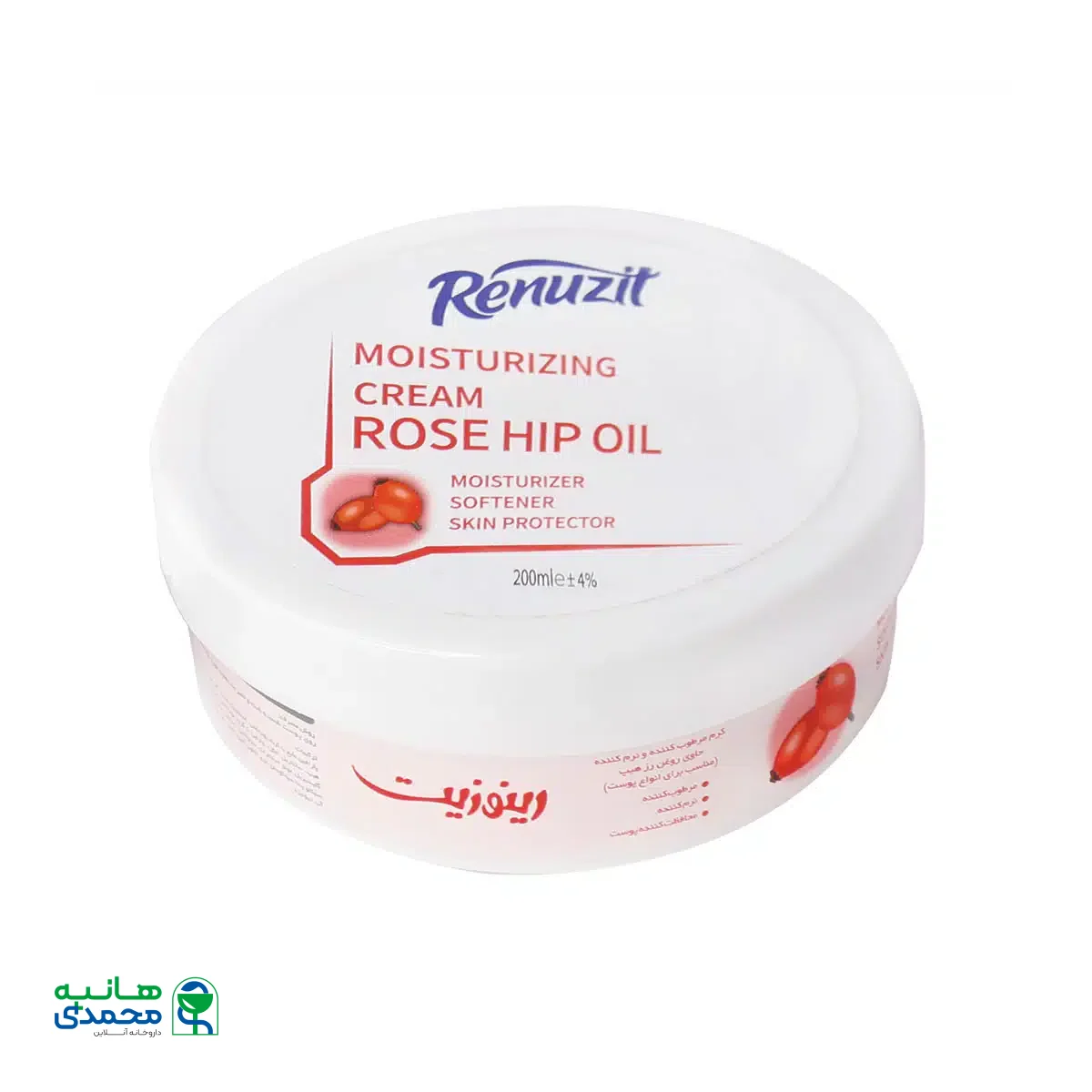 کرم کاسه ای مرطوب کننده و نرم کننده روغن رز هیپ رینوزیت 200 میلی لیتر