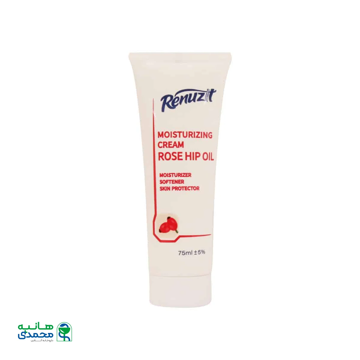 کرم تیوپی مرطوب کننده و نرم کننده حاوی روغن رز هیپ رینوزیت 75 میلی لیتر