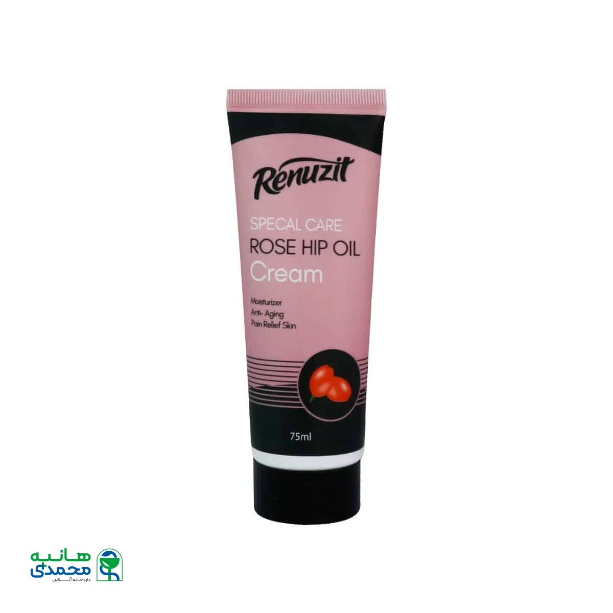 کرم تیوپی مرطوب کننده و نرم کننده حاوی روغن رز هیپ رینوزیت