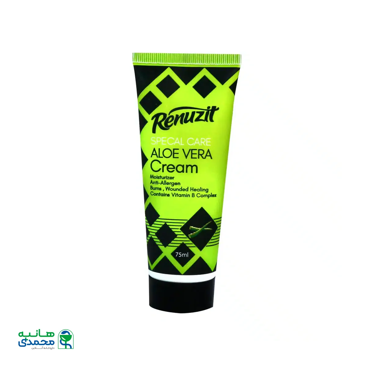 کرم تیوپی مرطوب کننده و نرم کننده عصاره آلوئه ورا رینوزیت 75 میلی لیتر