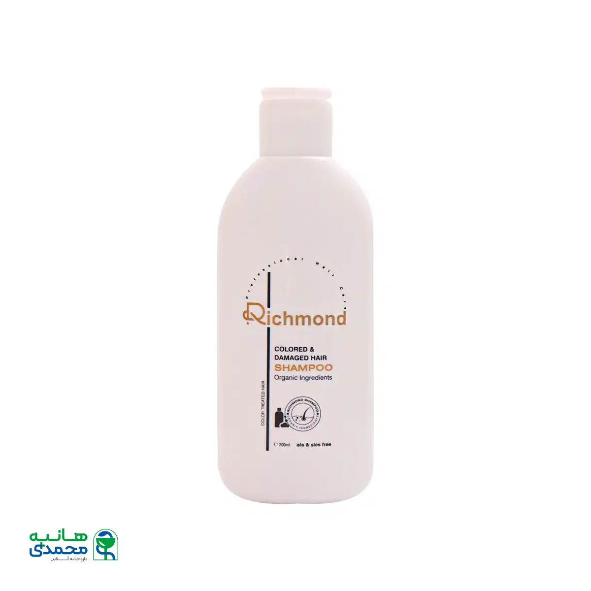 شامپو بازسازی کننده موهای رنگ شده و آسیب دیده ریچموند 200 میلی لیتر