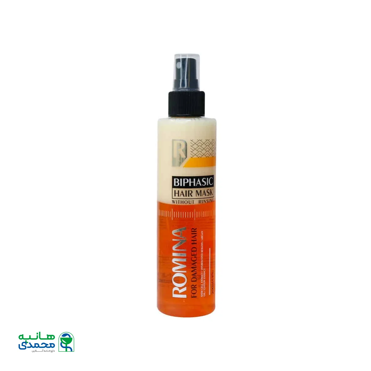 اسپری دوفاز کراتینه موهای آسیب دیده رومینا