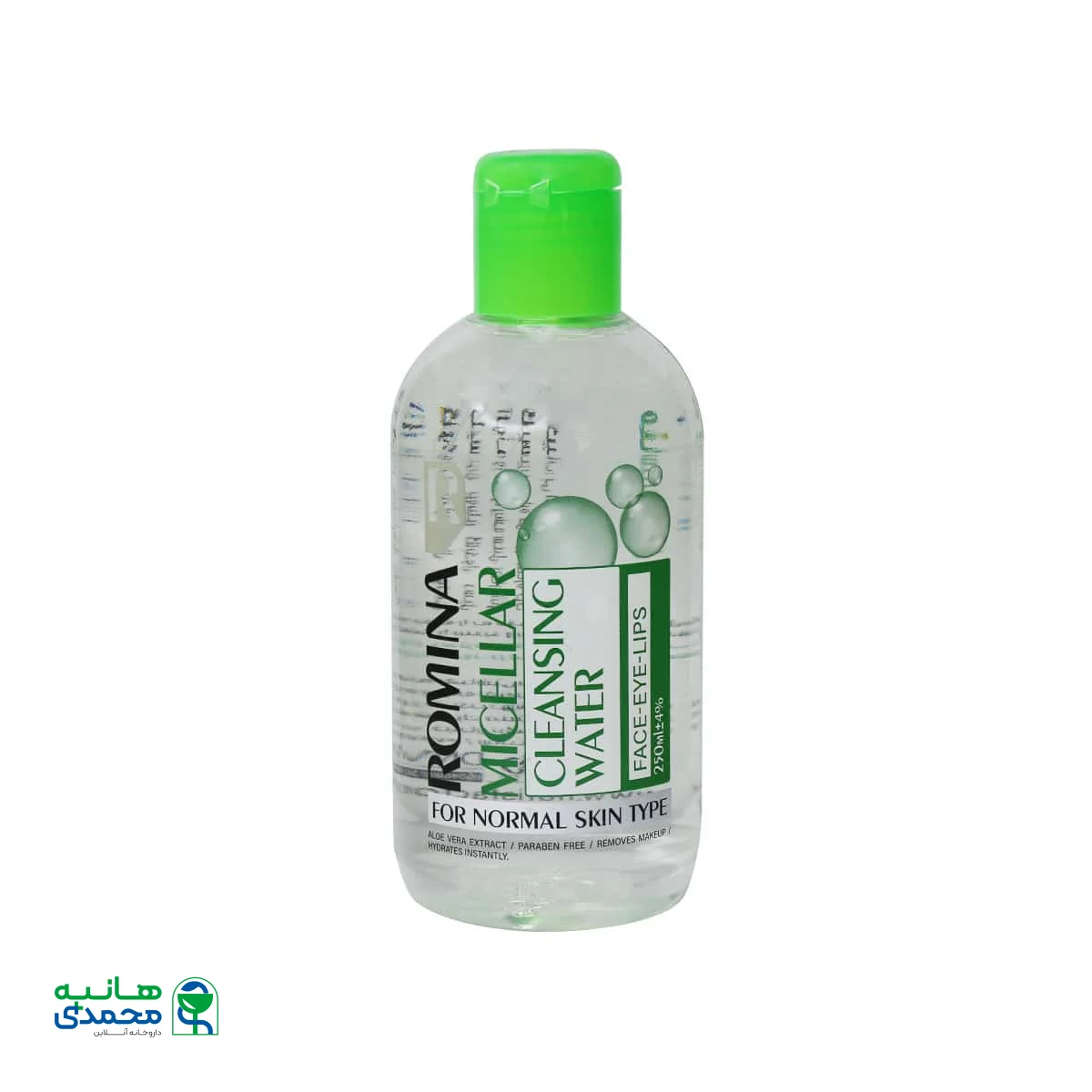 محلول پاک کننده آرایش رومینا مناسب پوست نرمال