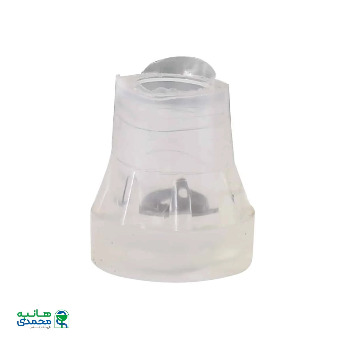 لاستیک ته عصا ساده رنگ سفید شفاف