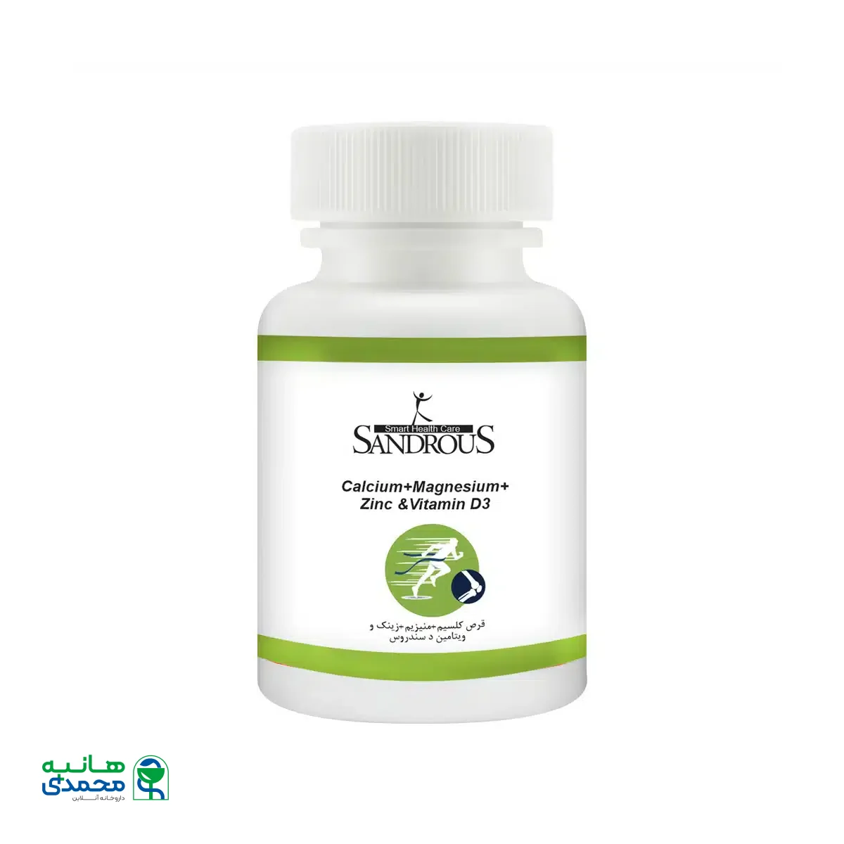 قرص کلسیم منیزیم زینک ویتامین D سندروس 60 عدد
