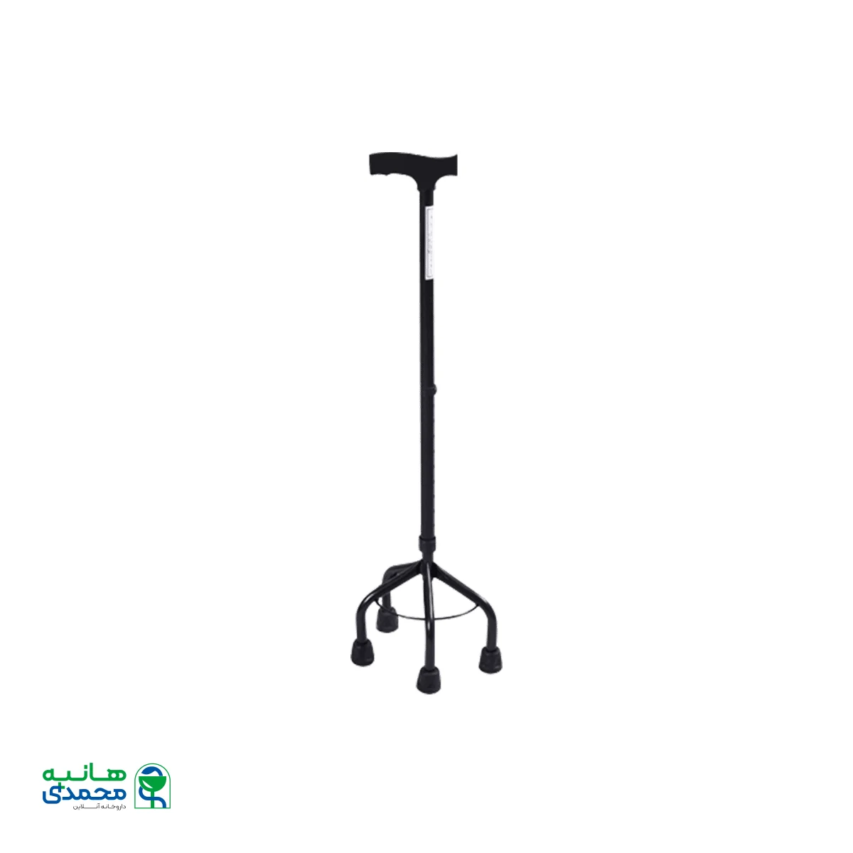 عصا چهار پایه فلزی سرو پیکر توس