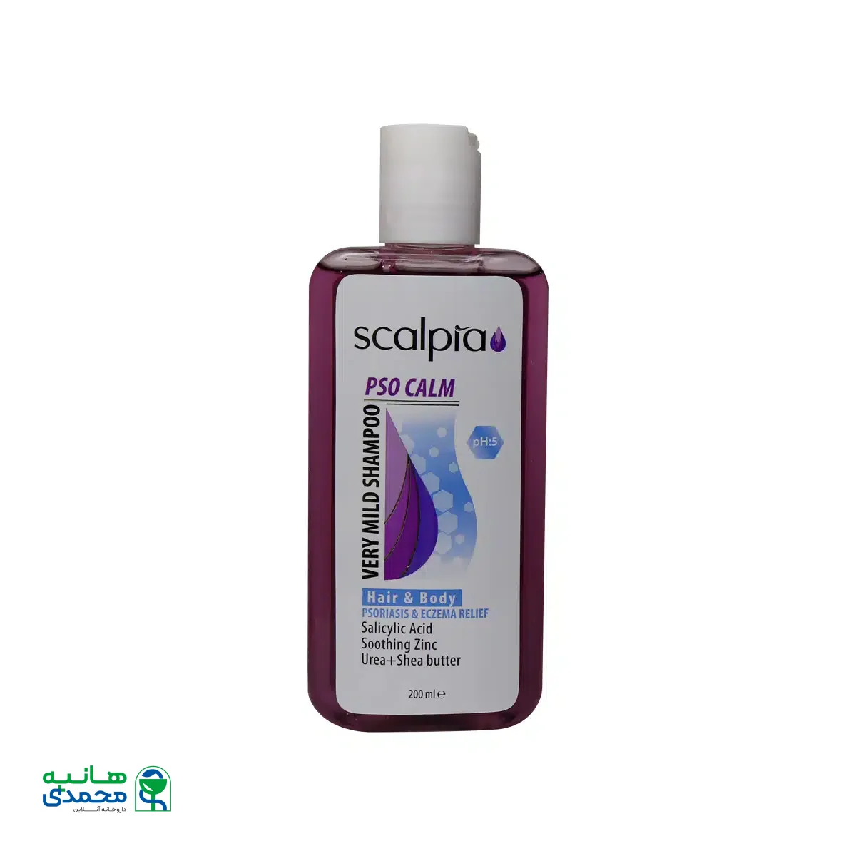 شامپو سر و بدن بسیار ملایم اسکالپیا مناسب پوست های حساس 200 میلی لیتر