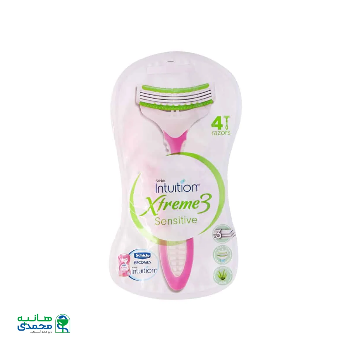 خودتراش مردانه شیک مدل اکستریم 3 بسته 4 عددی