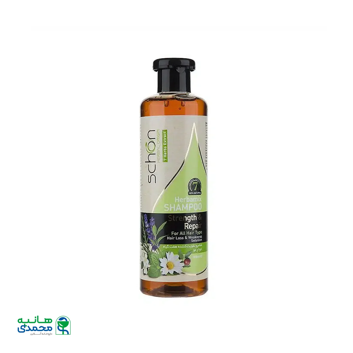 شامپو هفت گیاه هربامیکس شون مناسب انواع مو 300 میلی لیتر
