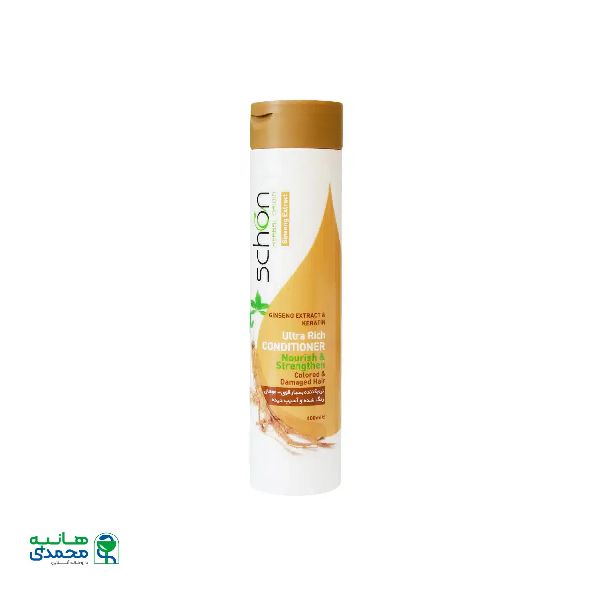 نرم کننده موی سر خیلی قوی جینسینگ و کراتین شون 400 میلی لیتر