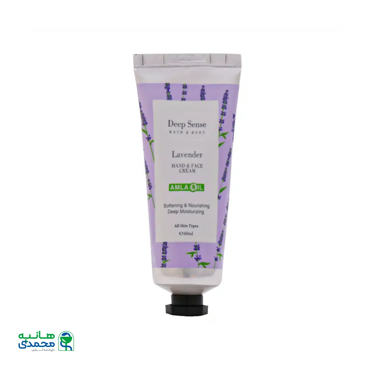 کرم مرطوب کننده دست و صورت لوندر دیپ سنس سی گل مناسب انواع پوست 60 میلی لیتر