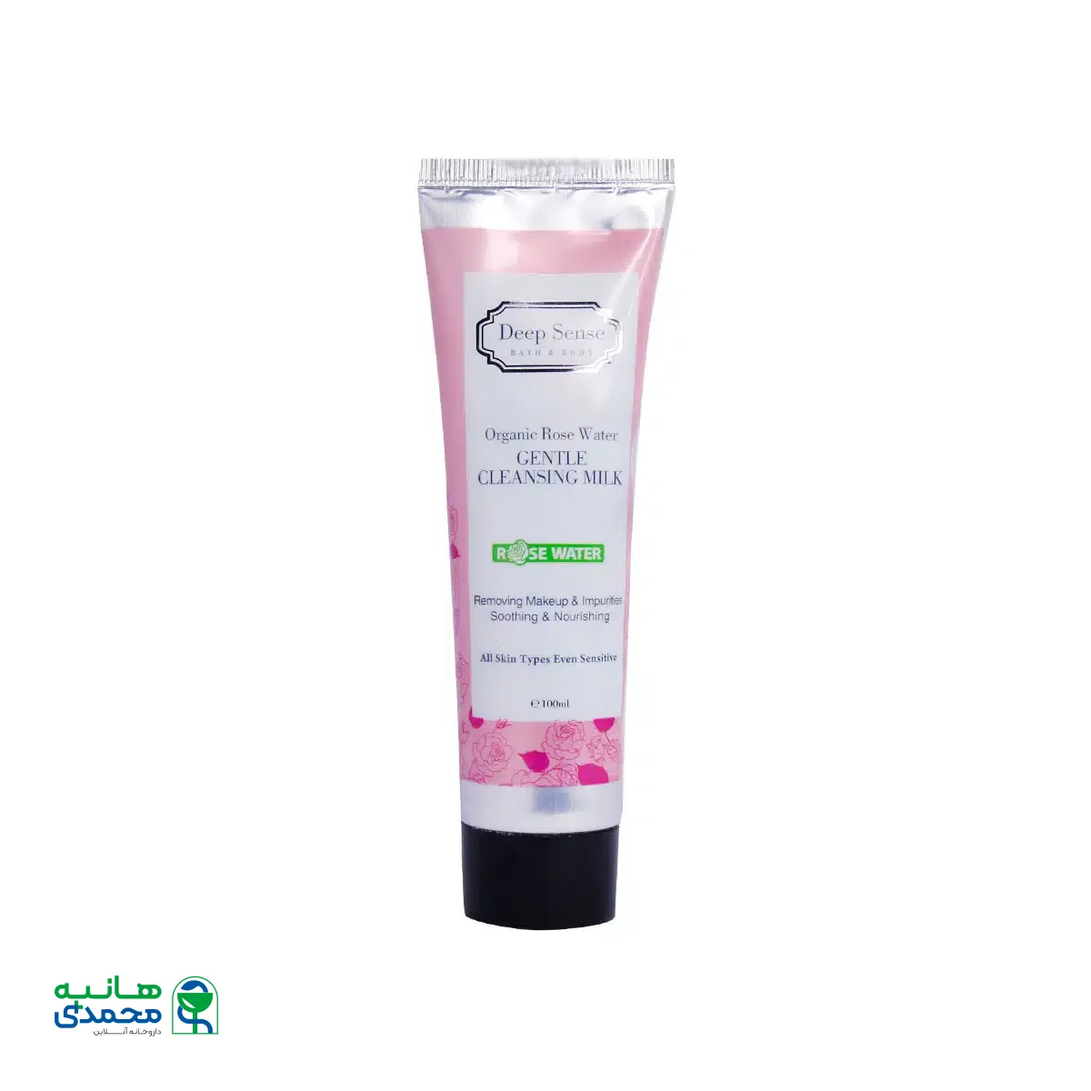 شیر پاک کن گلاب دیپ سنس سی گل مناسب پوست حساس 100 میلی لیتر