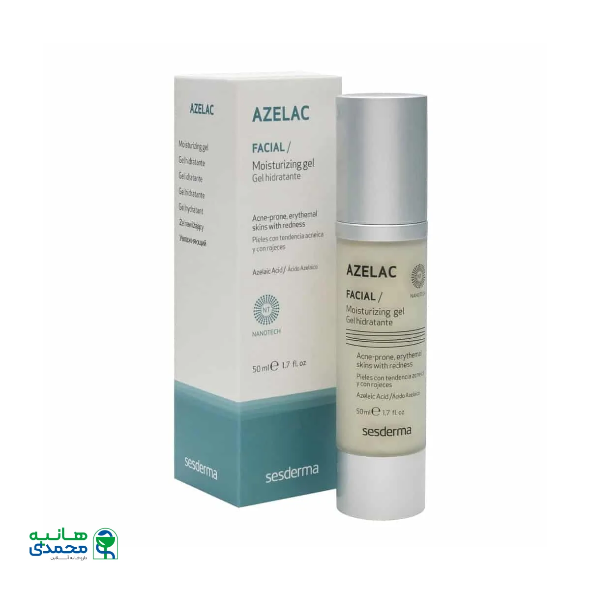 ژل مرطوب کننده آزلاک سسدرما