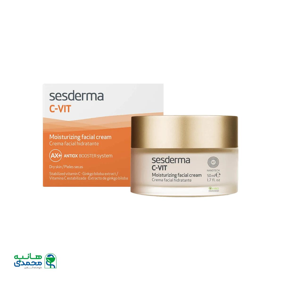 کرم مرطوب کننده صورت سی ویت سسدرما ۵۰ میلی لیتر