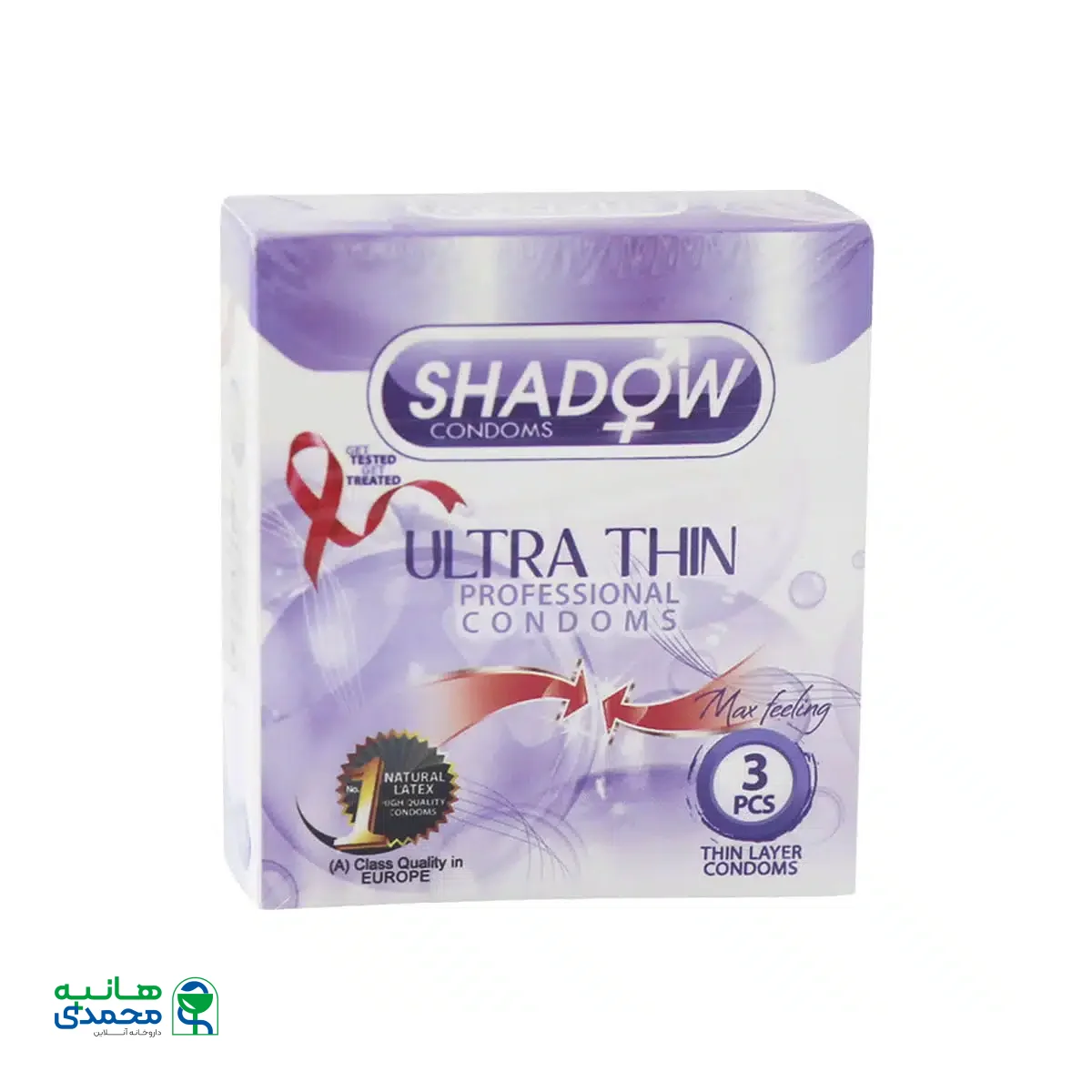 کاندوم شادو مدل Ultra ThiN بسته 3 عددی