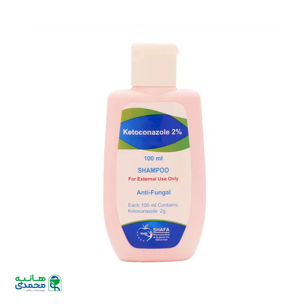 شامپو کتوکنازول 2 درصد شفا 100 میلی لیتر