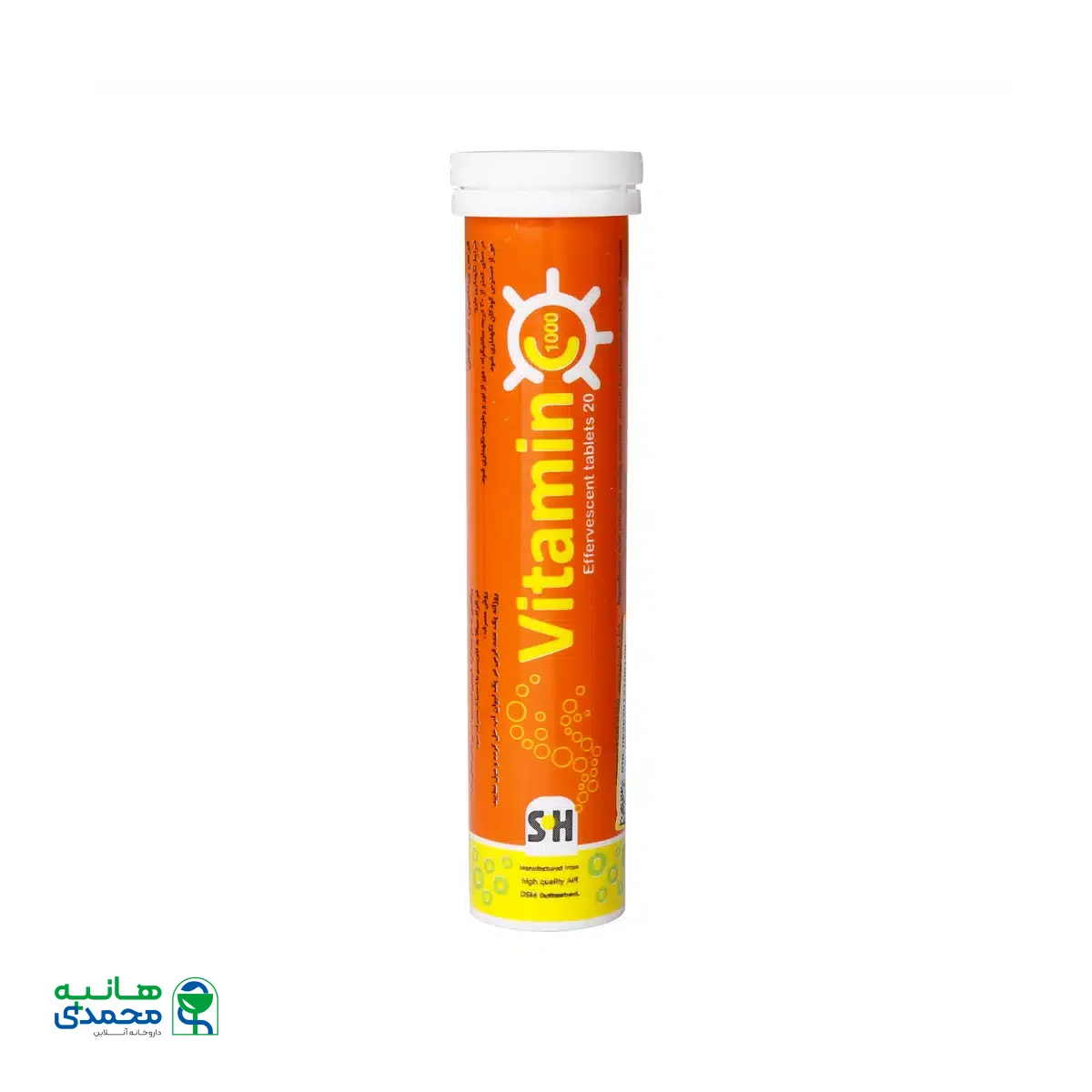 قرص جوشان ویتامین C 1000 میلی گرم شهاب درمان 20 عدد