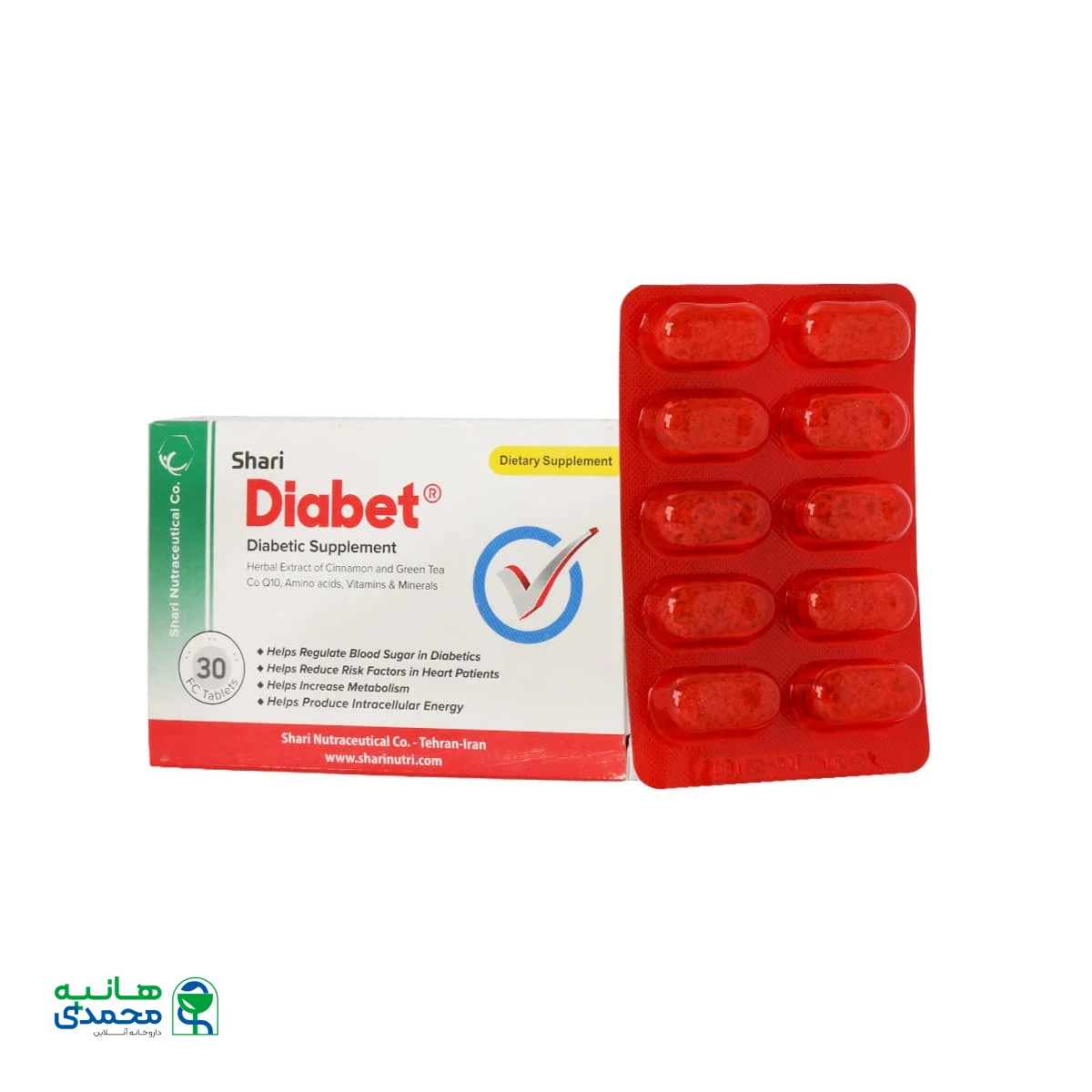 قرص دیابت شاری 30 عدد