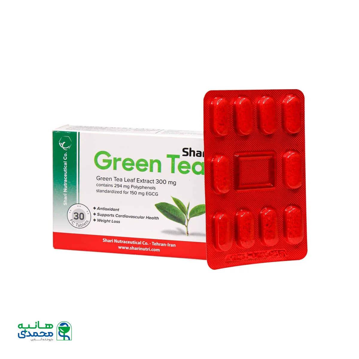 قرص گرین تی شاری 30 عدد